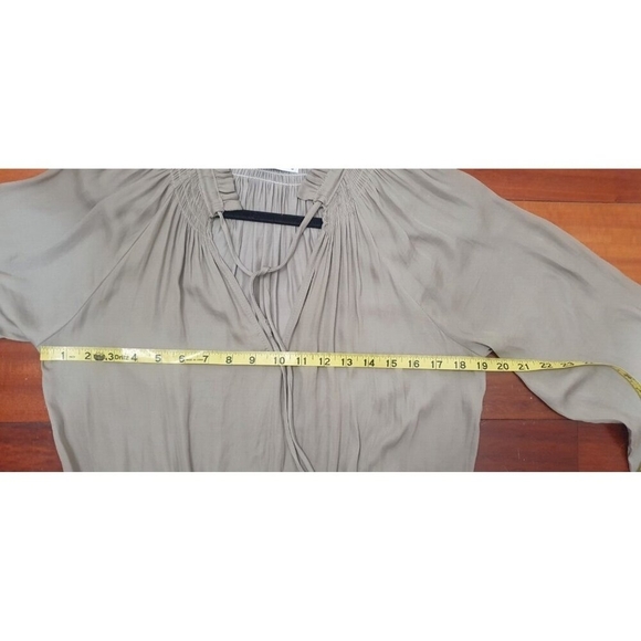 TaROO Aurelie Pleated Soft Mini Dress Olive Size S - Picture 12 of 14